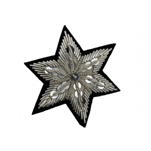 Silver Sequin Star Pin by Sixton London